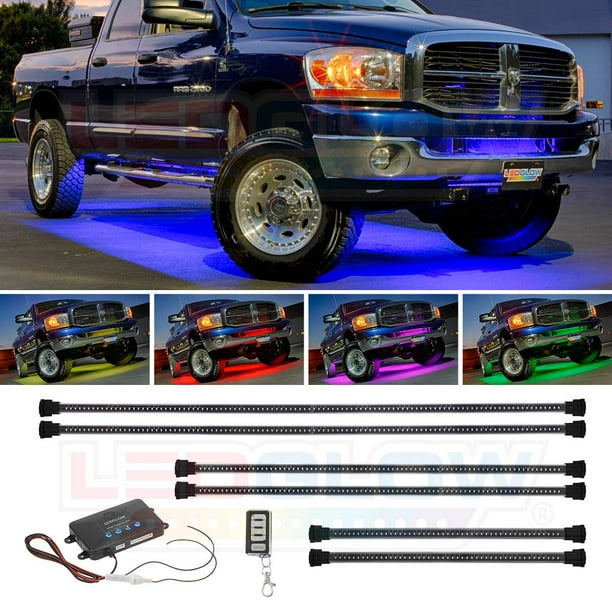 LEDGlow 8pc Universal LED Truck Bed Light Kit Includes Power Switch Sealed Waterproof Light Pods LEDGlow 8pc Universal LED Truck Bed Light Kit Includes Power Switch Sealed Waterproof Light Pods